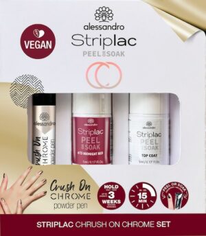 alessandro international UV-Nagellack »STRIPLAC PEEL OR SOAK ICEGOLD CRUSH ON CHROME«