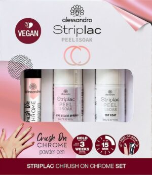 alessandro international UV-Nagellack »STRIPLAC PEEL OR SOAK ROSÉ CRUSH ON CHROME«