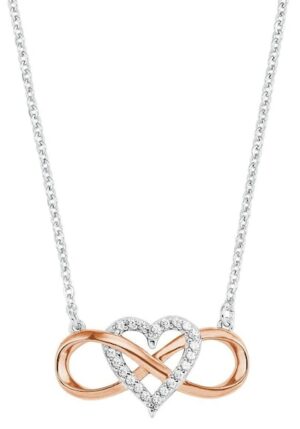 Amor Kette mit Anhänger »Infinity Unendlichkeitsschleife mit Herz