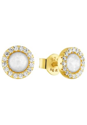 Amor Paar Ohrstecker »Golden Opal
