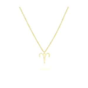 Beka&Bell Kette mit Anhänger »925-Sterling Silber vergoldet Glänzend 42cm Widder«