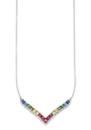 Bruno Banani Kette mit Anhänger »Schmuck Geschenk Silber 925 Halsschmuck Halskette Regenbogen«
