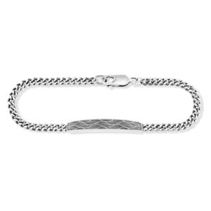 CAÏ Armband »925/- Sterling Silber oxidiert Wellen 19cm«