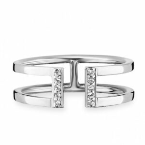 CAÏ Fingerring »925/- Sterling Silber rhodiniert Topas«