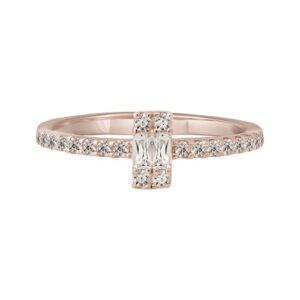 CAÏ Fingerring »925 Sterling Silber rosé vergoldet mit Zirkonia«