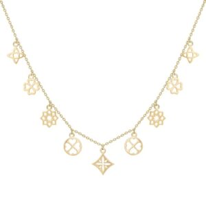 CAÏ Kette mit Anhänger »925 Silber vergoldet Anhänger klein«