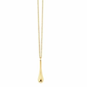 CAÏ Kette mit Anhänger »925/- Sterling Silber vergoldet Tropfen«