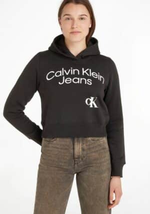 Calvin Klein Jeans Kapuzensweatshirt »CURVED STACKE«