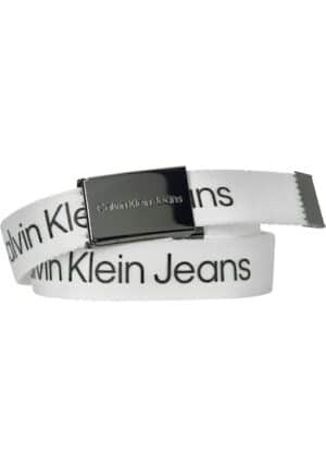 Calvin Klein Jeans Koppelgürtel »CANVAS LOGO METALLIC BUCKLE BELT«