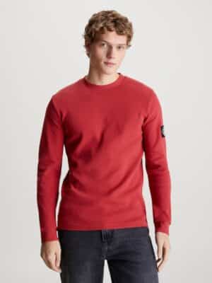 Calvin Klein Jeans Langarmshirt »BADGE WAFFLE LS TEE«