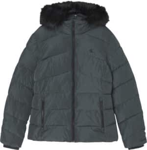 Calvin Klein Jeans Outdoorjacke »FAUX FUR MW FITTED SHORT PUFFER«