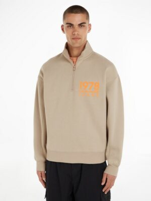 Calvin Klein Jeans Sweatshirt »1978 FLOCK LOGO HALF ZIP«