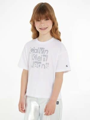 Calvin Klein Jeans T-Shirt »METALLIC CKJ BOXY T-SHIRT«