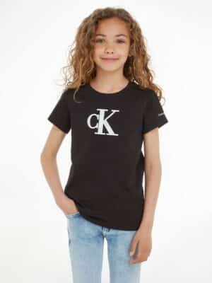 Calvin Klein Jeans T-Shirt »METALLIC MONOGRAM SLIM T-SHIRT«