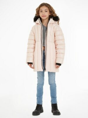 Calvin Klein Jeans Winterjacke »LONG BELTED PUFFER COAT«