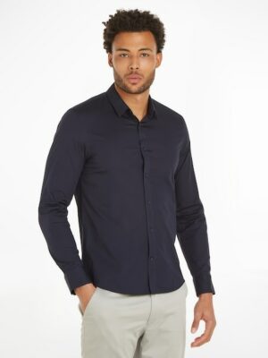 Calvin Klein Langarmhemd »SLIM FIT STRETCH POPLIN«