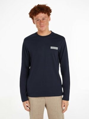 Calvin Klein Langarmshirt »CONTRAST LINE LOGO LS T-SHIRT«