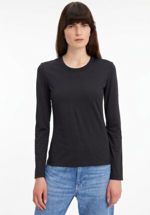 Calvin Klein Langarmshirt »SMOOTH COTTON CREW NECK TEE LS«