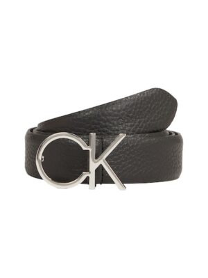 Calvin Klein Ledergürtel »CK LOGO BELT 3.0 PEBBLE«