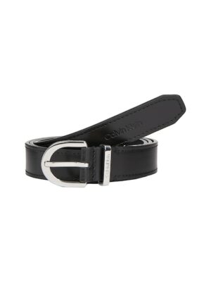 Calvin Klein Ledergürtel »ROUND BUCKLE LOGO LOOP BELT 2.5«