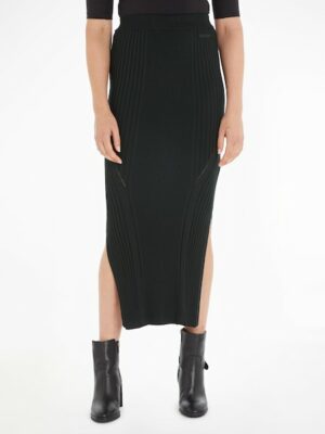 Calvin Klein Maxirock »ICONIC RIB MAXI SKIRT«