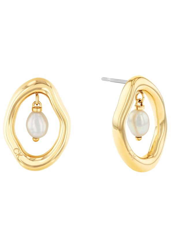 Calvin Klein Paar Ohrstecker »Schmuck Edelstahl Ohrschmuck Damenohrringe EDGY PEARLS«