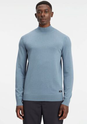 Calvin Klein Strickpullover »TENCEL-BLEND MOCK NECK SWEATER«