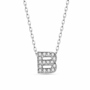 dKeniz Kette mit Anhänger »Buchstabe B 925/- Sterling Silber«