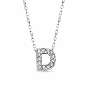 dKeniz Kette mit Anhänger »Buchstabe D 925/- Sterling Silber«