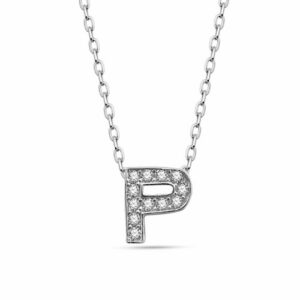 dKeniz Kette mit Anhänger »Buchstabe P 925/- Sterling Silber«