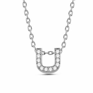 dKeniz Kette mit Anhänger »Buchstabe U 925/- Sterling Silber«