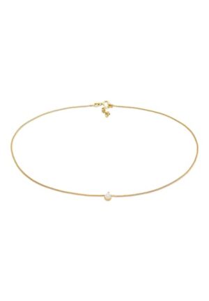 Elli Collier »Choker Rosa Quarz Solitär Anhänger 925 Silber«
