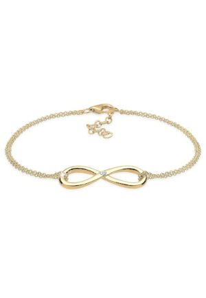 Elli DIAMONDS Armband »Infinity Ewig Diamant (0.03 ct.) 925 Silber«
