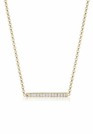 Elli DIAMONDS Collierkettchen »Klassisch Diamanten Reihe (0.065 ct.) 375 Gelbgold«