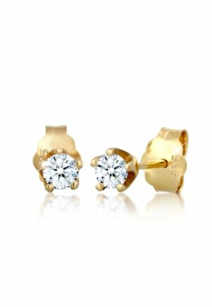 Elli DIAMONDS Paar Ohrstecker »Klassisch Elegant Diamant (0.22 ct.) 585 Gelbgold«