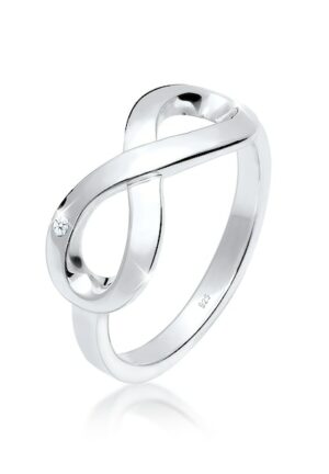 Elli DIAMONDS Verlobungsring »Infinity Ewig Diamant (0.015 ct.) 925 Silber«