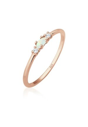 Elli Fingerring »mit Opal Marquise und Zirkonia Silber«