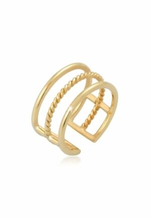 Elli Fingerring »Offen Verstellbar 3-reihig Breit 925 Silber«