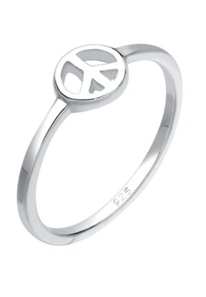 Elli Fingerring »Peace Frieden Symbol 925 Sterling Silber«