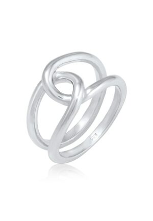 Elli Fingerring »Verdreht Schlaufe Trend Casual 925 Silb«
