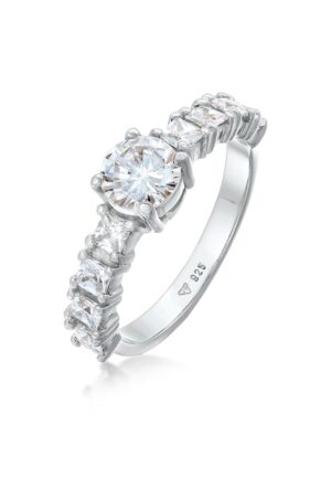 Elli Fingerring »Zirkonia Verlobung Eternity 925 Silber«