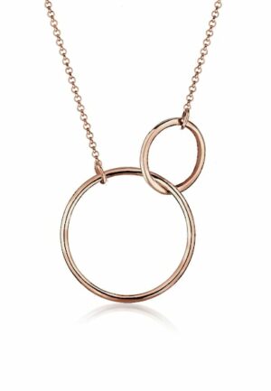 Elli Kette mit Anhänger »Kreis Rund Ring Schlicht 925 Silber«