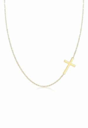 Elli Kette mit Anhänger »mit Kreuz Schlicht 925 Sterling Silber«
