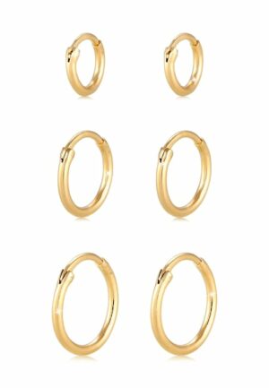 Elli Ohrring-Set »Creolen Set Trio Basic Must-Have Trend 925 Silber«