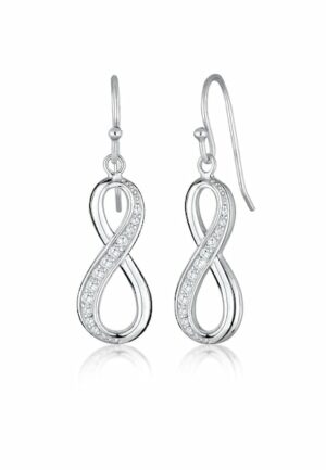 Elli Paar Ohrhänger »Infinity Zirkonia 925 Sterling Silber«