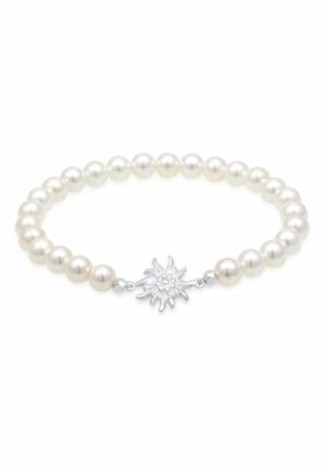 Elli Perlenarmband »Edelweiß Perlen Traditionell Trachten 925 Silber«