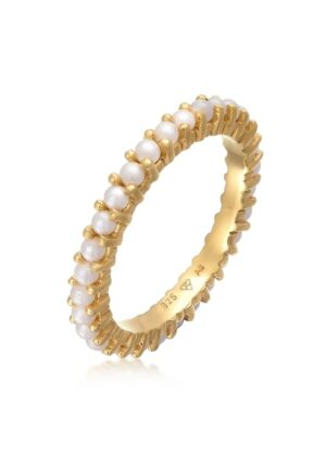Elli Perlenring »Bandring Memoire Glasperle 925 Sterling Silber«