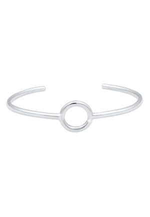 Elli Premium Armreif »Armreif Kreis Circle Geo Minimal Basic 925 Silber«