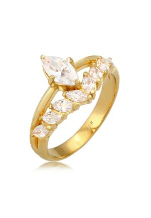 Elli Premium Fingerring »Zirkonia Marquise 925 Silber«