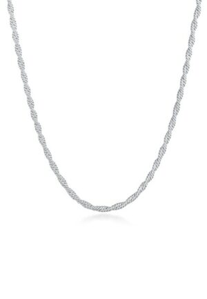 Elli Premium Kette ohne Anhänger »Kordelkette Gedreht Basic 925 Silber«